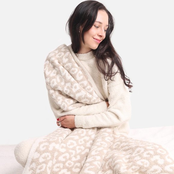 P/S New Colors! Leopard Print Luxury Soft Throw Blanket·50x 60·ComfyLuxe - Picture 2 of 12